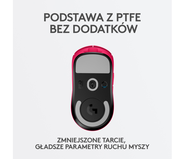 LOGITECH Mysz bezprzewodowa G Pro X Superlight Magenta 910-005956 - 719874 - zdjęcie 8